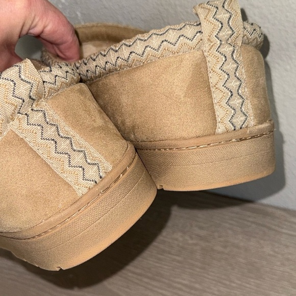 Dakine Mens Suede Cozy Slippers Mules Faux Fur Lined Trim Indoor Outdoor size XL main image 9